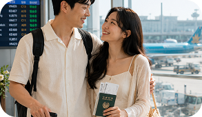 귀국 및 비자발급 진행
